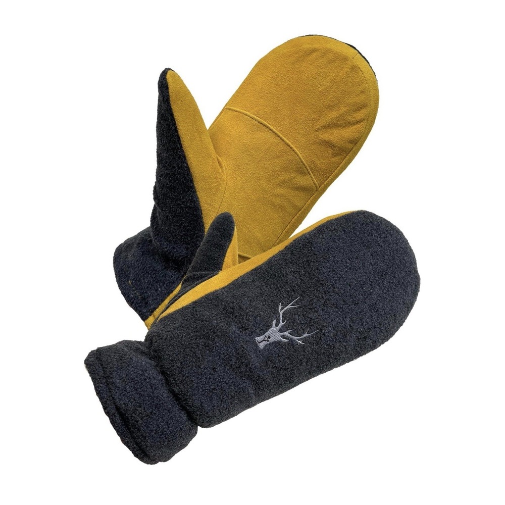 SKYDEER Deerskin Mittens for Men  Women, Thinsulate Insulated Cold Weather (M)